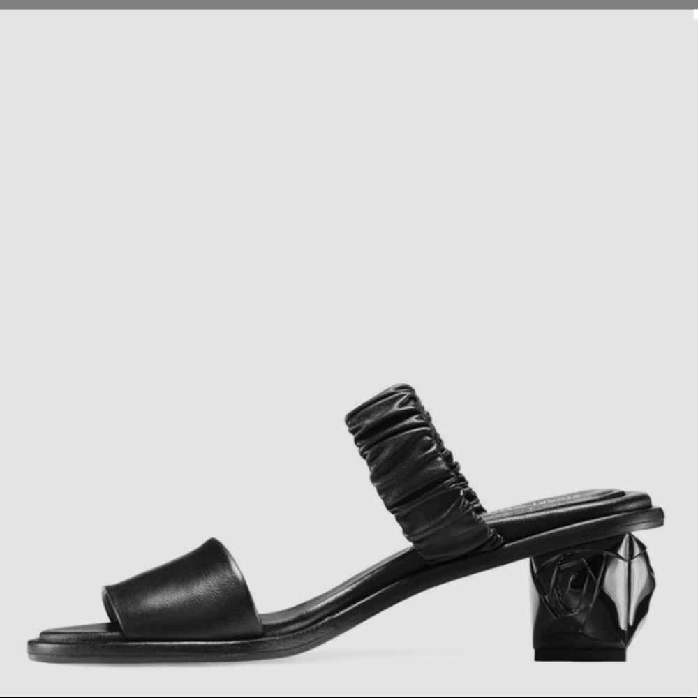 Stuart Weitzman Dana ornate heel mule sandal